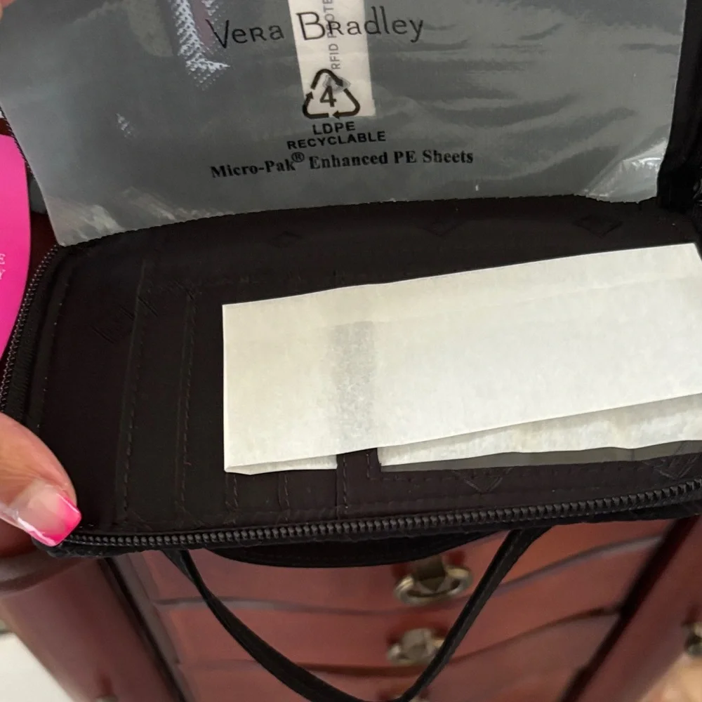 Vera Bradley Black Quilted Crossbody Bag